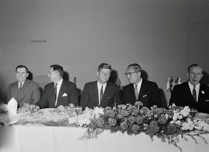 Framed Print : John F Kennedy with Others at UN Luncheon Framed Print : John F Kennedy with Others at UN Luncheon