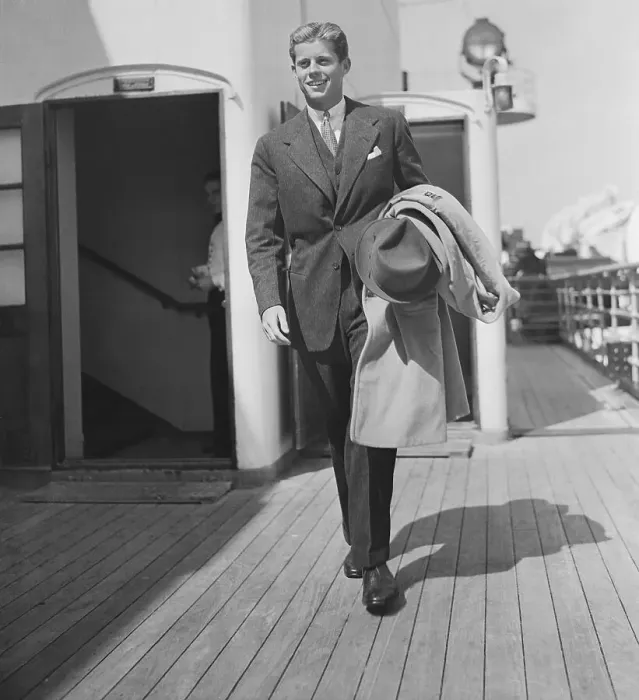 Framed Print : John F. Kennedy on Ocean Liner Framed Print : John F. Kennedy on Ocean Liner