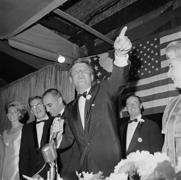 Framed Print : John F Kennedy Pointing His Finger Framed Print : John F Kennedy Pointing His Finger
