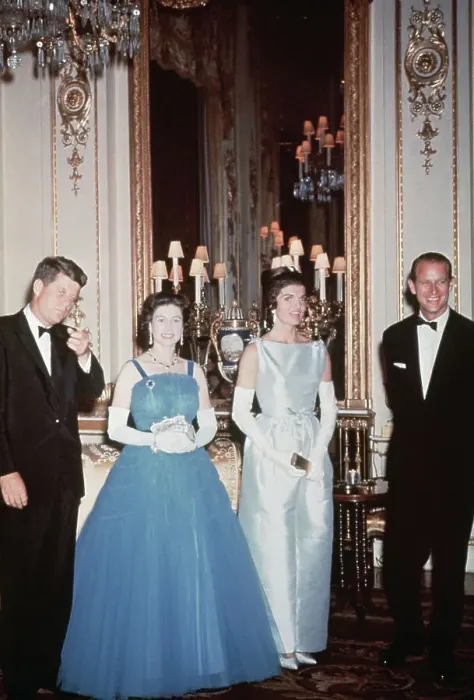 Framed Print : John F. Kennedy and Queen Elizabeth II Framed Print : John F. Kennedy and Queen Elizabeth II