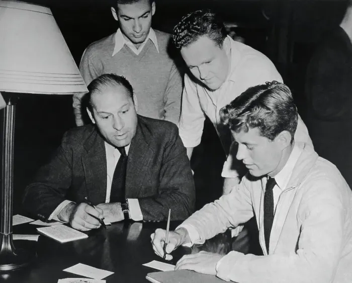 Framed Print : John F. Kennedy Signing up For the Draft Framed Print : John F. Kennedy Signing up For the Draft