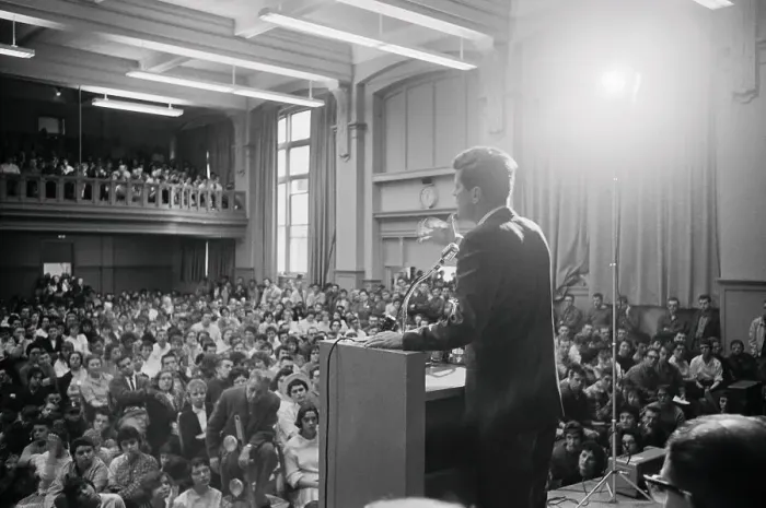 Framed Print : John F. Kennedy Speaking at a Student Rally Framed Print : John F. Kennedy Speaking at a Student Rally