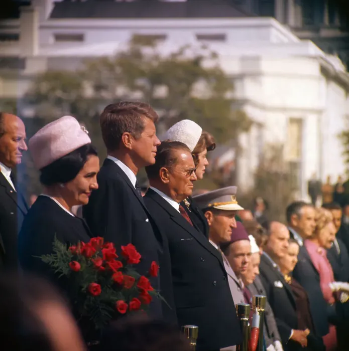 Framed Print : John F. Kennedy and Tito