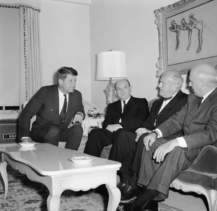 Framed Print : John F. Kennedy with White House Advisors Framed Print : John F. Kennedy with White House Advisors