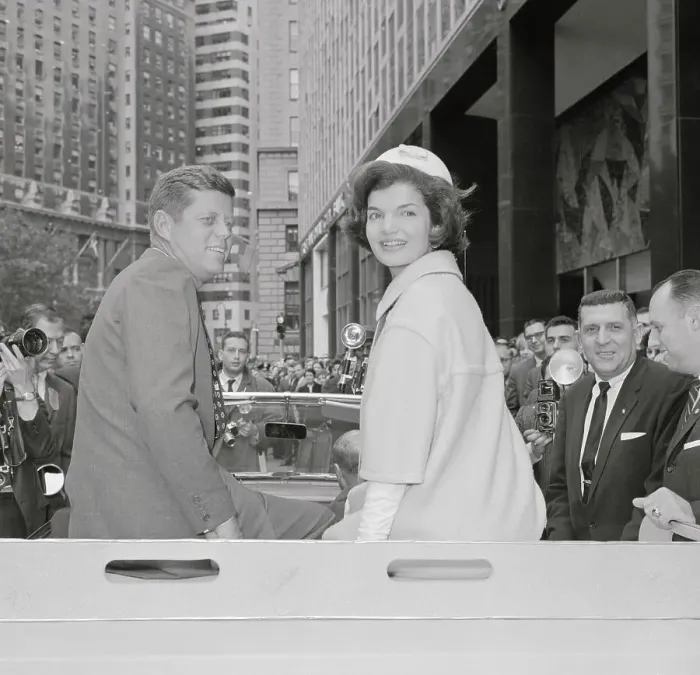 Framed Print : John F. Kennedy and Wife in Limousine Framed Print : John F. Kennedy and Wife in Limousine