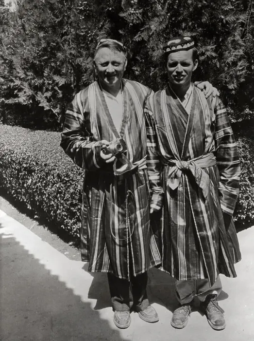 Framed Print : John F Kennedy and William O Douglas Wearing Russian Costumes
