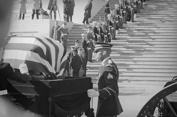 Framed Print : John F. Kennedy's Casket Leaving the Capitol Framed Print : John F. Kennedy's Casket Leaving the Capitol