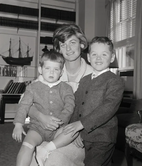 Framed Print : John F. Kennedy's Sister with her Children Framed Print : John F. Kennedy's Sister with her Children