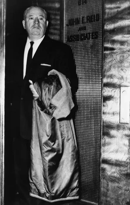 Framed Print : John Factor Holding His Coat Framed Print : John Factor Holding His Coat