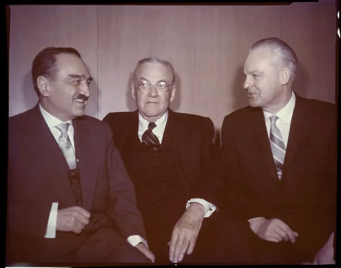 Framed Print : John Foster Dulles Conversing with Others Framed Print : John Foster Dulles Conversing with Others