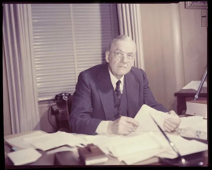 Framed Print : John Foster Dulles at His Desk Framed Print : John Foster Dulles at His Desk
