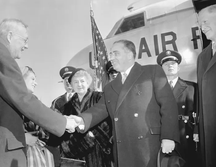 Framed Print : John Foster Dulles Greeting Paulo Cunha Framed Print : John Foster Dulles Greeting Paulo Cunha