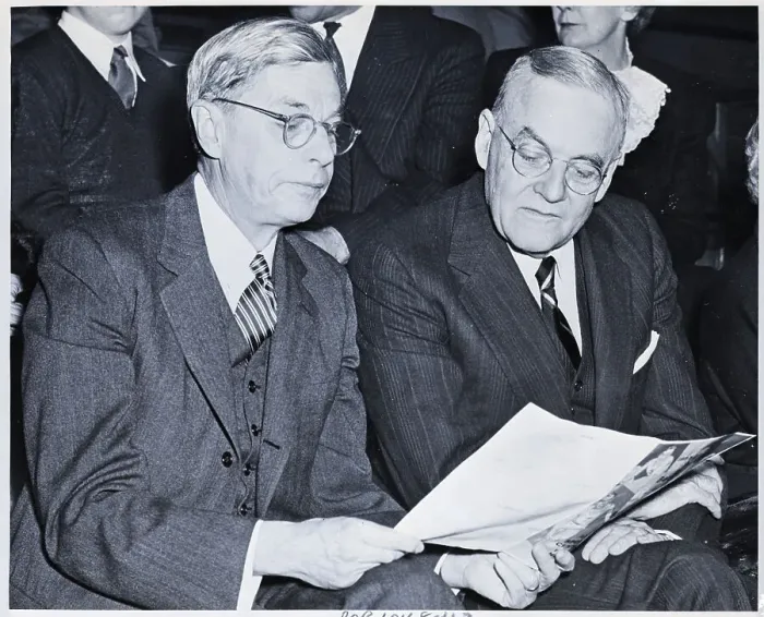 Framed Print : John Foster Dulles And James B Conant Framed Print : John Foster Dulles And James B Conant
