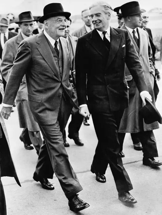 Framed Print : John Foster Dulles Walking with Anthony Eden Framed Print : John Foster Dulles Walking with Anthony Eden