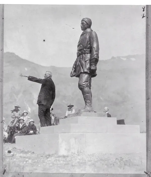 Framed Print : John Frank Stevens at Unveiling of Monument to Himself Framed Print : John Frank Stevens at Unveiling of Monument to Himself