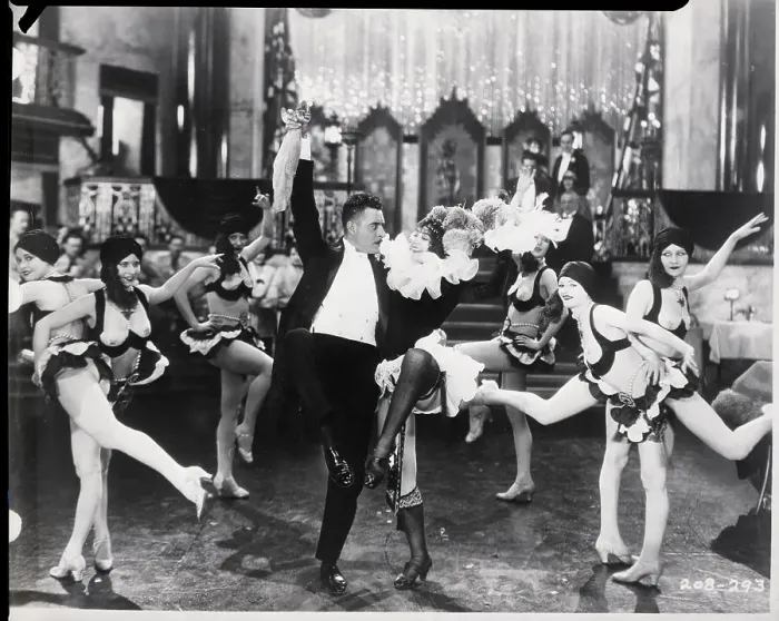 Framed Print : John Gilbert Dances With Girls In Movie Framed Print : John Gilbert Dances With Girls In Movie