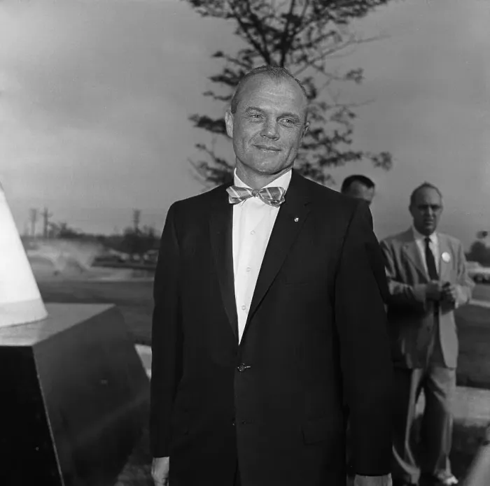 Framed Print : John Glenn Posing Framed Print : John Glenn Posing