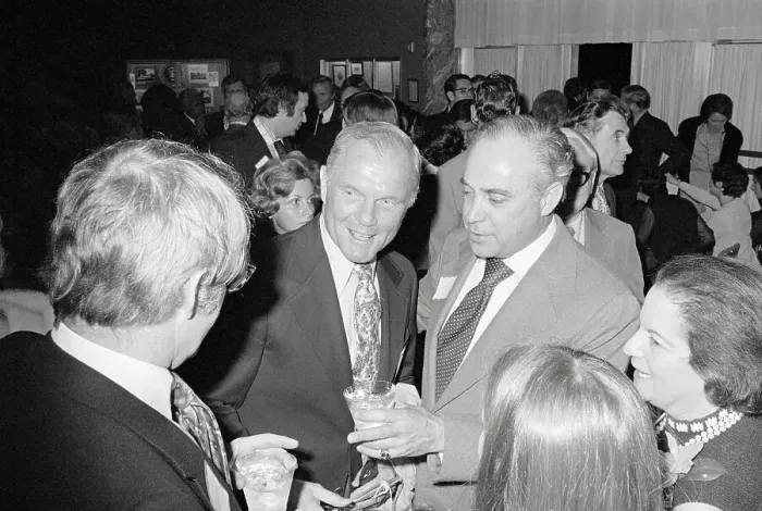 Framed Print : John Glenn with Robert Strauss Framed Print : John Glenn with Robert Strauss