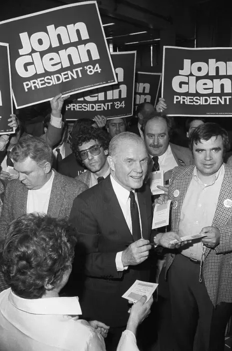 Framed Print : John Glenn Signs Autographs Under Signs Framed Print : John Glenn Signs Autographs Under Signs