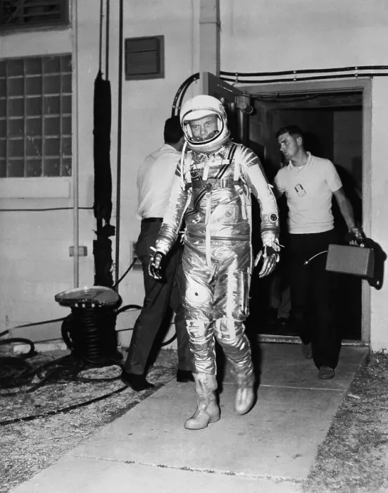 Framed Print : John Glenn in His Space Suit Framed Print : John Glenn in His Space Suit