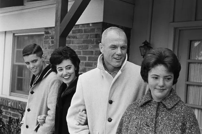 Framed Print : John Glenn's Family Smiling Framed Print : John Glenn's Family Smiling