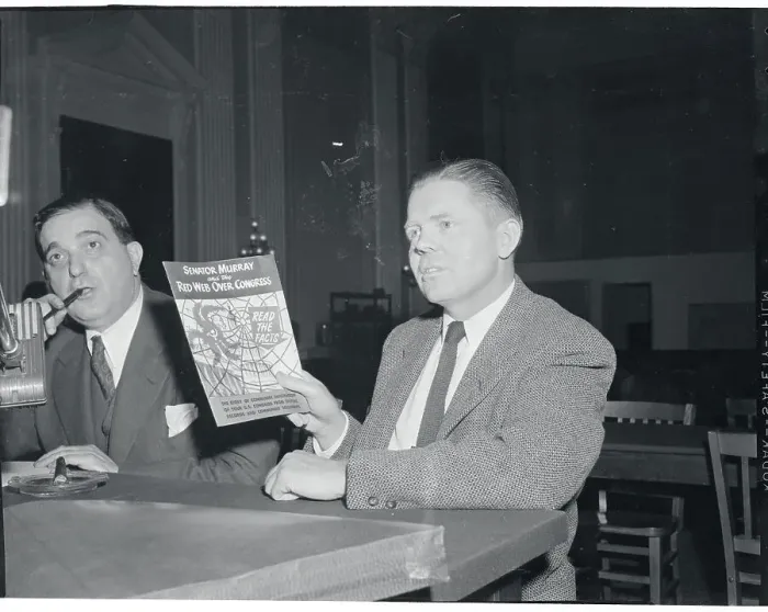 Framed Print : John Gojack Holding a Pamphlet Framed Print : John Gojack Holding a Pamphlet