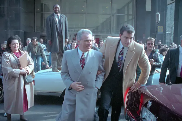 Framed Print : John Gotti Being Escorted Through Crowd Framed Print : John Gotti Being Escorted Through Crowd