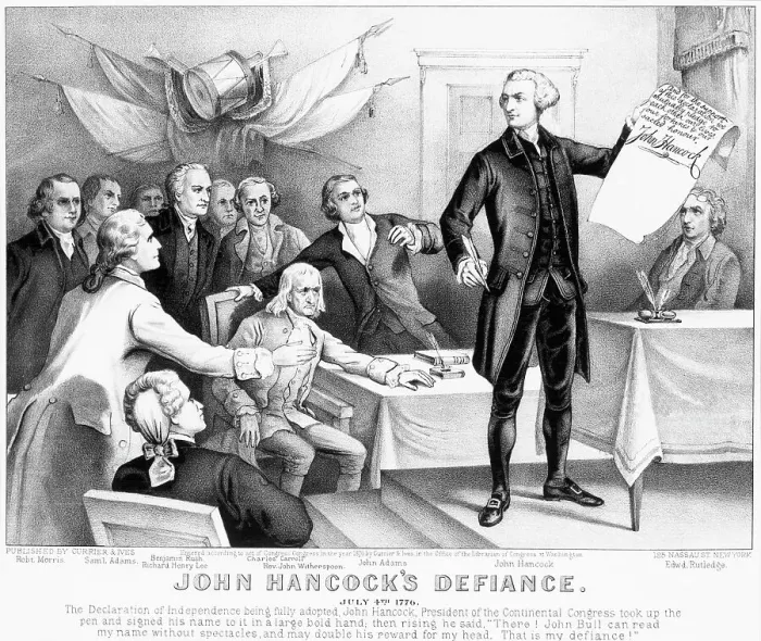 Framed Print : John Hancock Speaking Framed Print : John Hancock Speaking