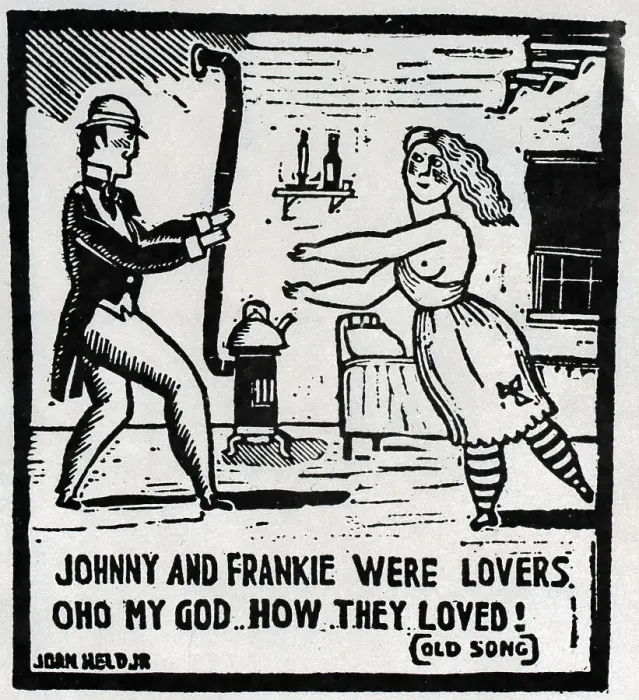 Framed Print : John Held Drawing Of Johnny And Frankie Framed Print : John Held Drawing Of Johnny And Frankie