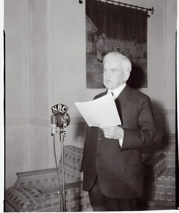 Framed Print : John Hessin Clarke Speaking at Microphone Framed Print : John Hessin Clarke Speaking at Microphone