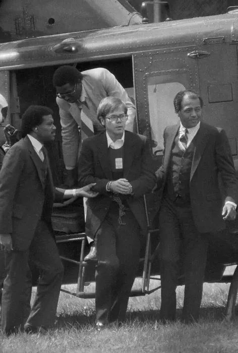 Framed Print : John Hinckley, Jr. Arrives At Marine Base