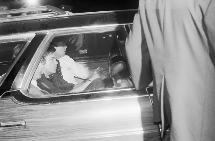 Framed Print : John Hinckley Jr. Handcuffed In Car Framed Print : John Hinckley Jr. Handcuffed In Car