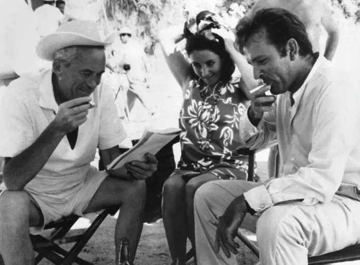 Framed Print : John Huston, Elizabeth Taylor, And Richard Burton Framed Print : John Huston, Elizabeth Taylor, And Richard Burton