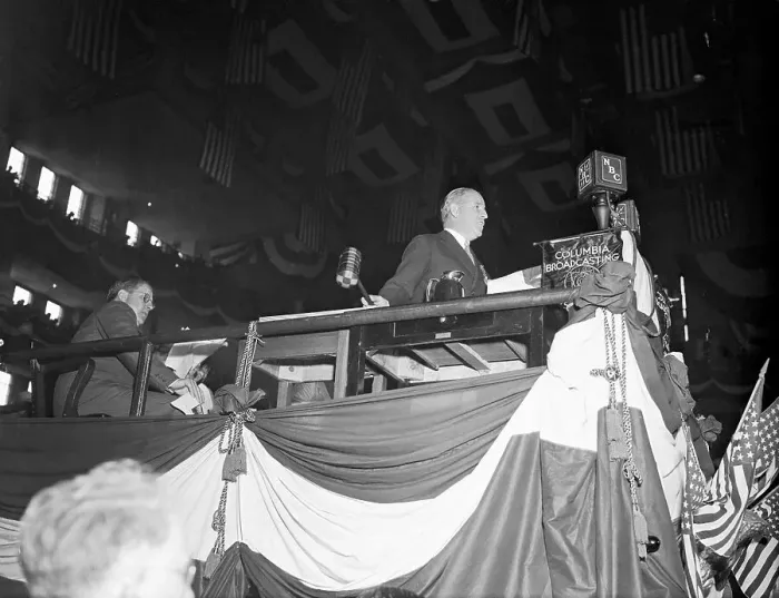 Framed Print : John J. Raskob Speaking