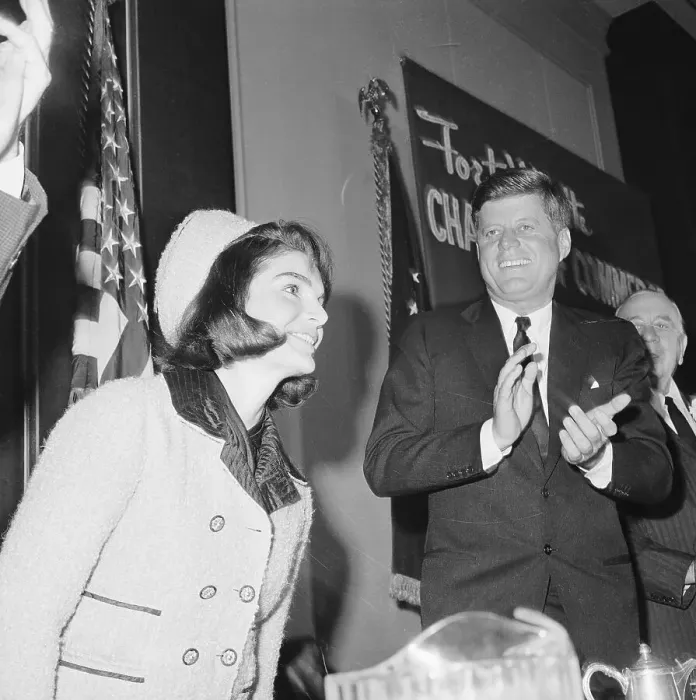 Framed Print : John and Jackie Kennedy at Chamber of Commerce Breakfast Framed Print : John and Jackie Kennedy at Chamber of Commerce Breakfast