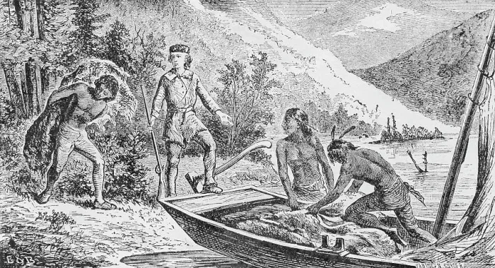 Framed Print : John Jacob Astor Buying Fur From Indians Framed Print : John Jacob Astor Buying Fur From Indians