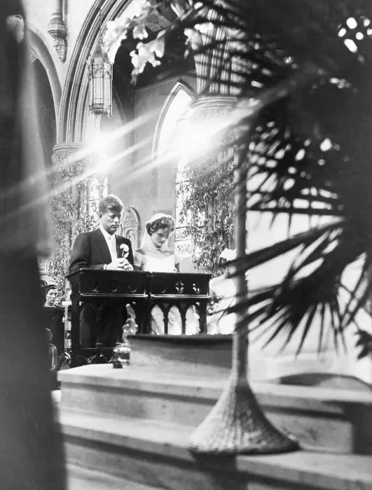 Framed Print : John and Jacqueline Kennedy During Their Wedding Framed Print : John and Jacqueline Kennedy During Their Wedding
