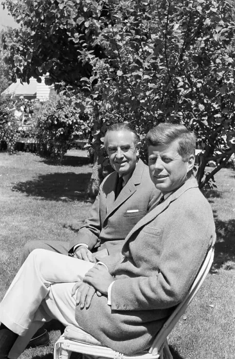 Framed Print : John Kennedy And Averell Harriman Framed Print : John Kennedy And Averell Harriman