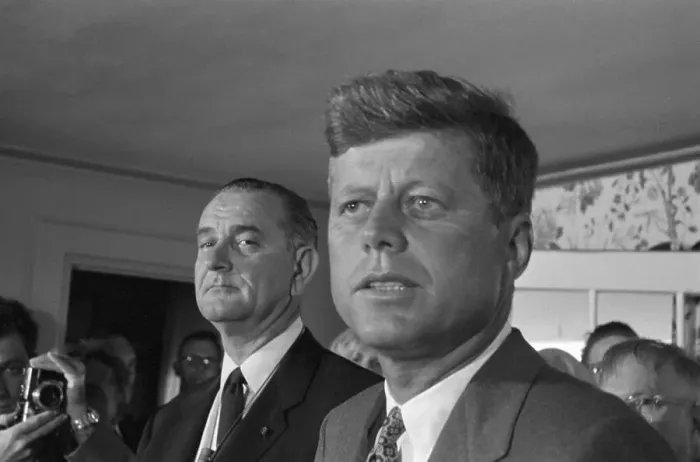 Framed Print : John Kennedy Campaigning with Lyndon Johnson Framed Print : John Kennedy Campaigning with Lyndon Johnson