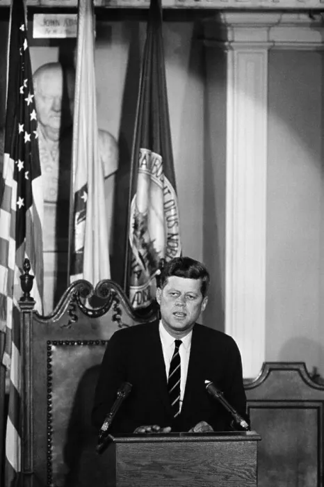 Framed Print : John Kennedy Delivering Campaign Speech Framed Print : John Kennedy Delivering Campaign Speech