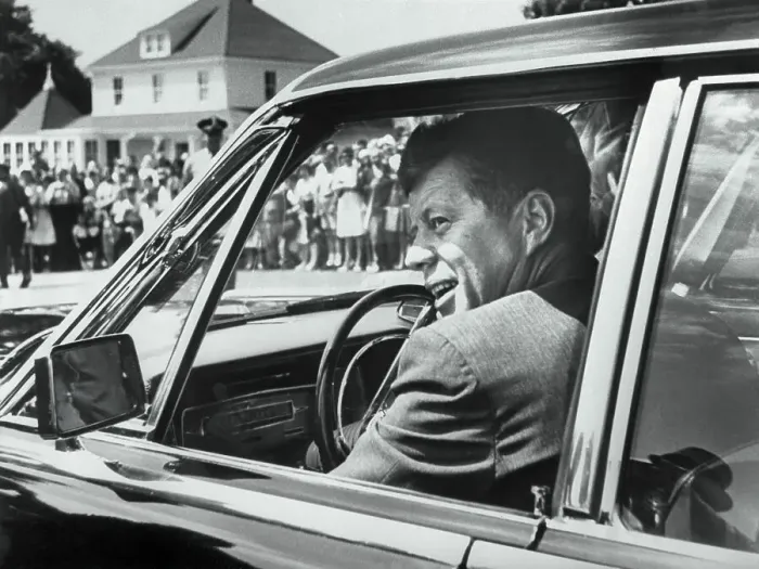 Framed Print : John Kennedy Driving Framed Print : John Kennedy Driving