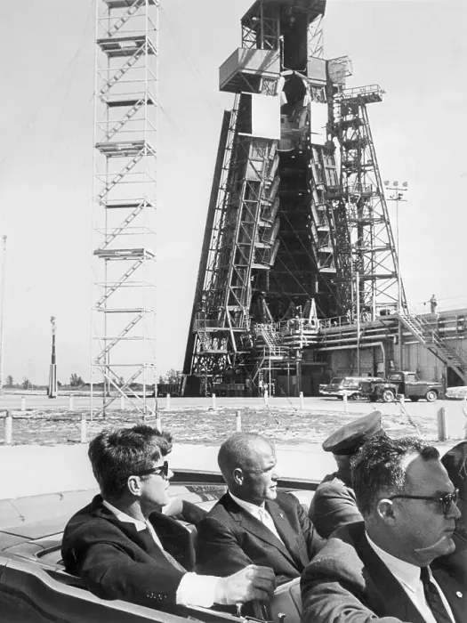 Framed Print : John Kennedy and John H. Glenn Jr Framed Print : John Kennedy and John H. Glenn Jr