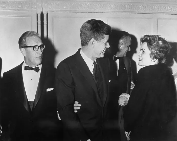 Framed Print : John Kennedy and Marianne Means
