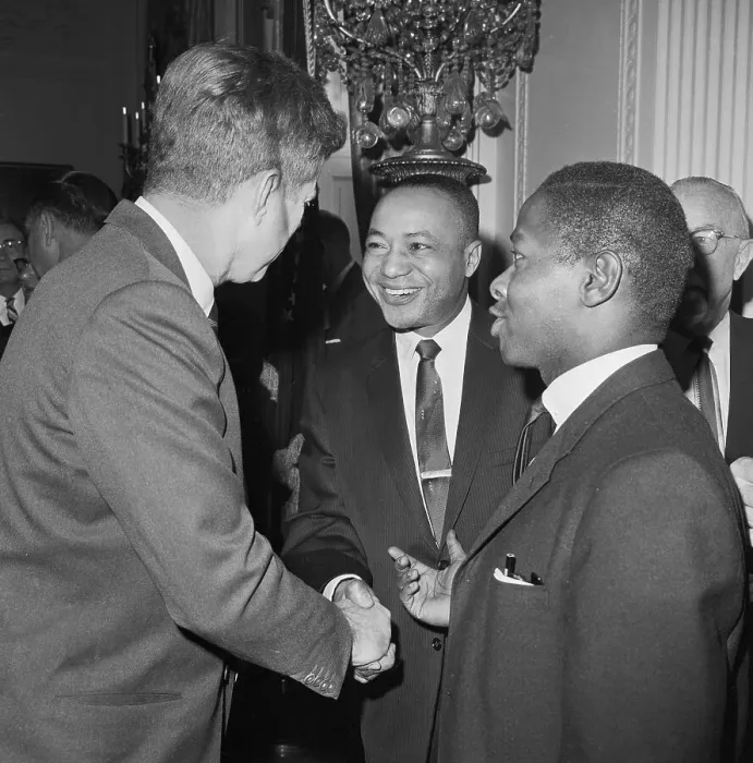 Framed Print : John Kennedy Meeting the Press Framed Print : John Kennedy Meeting the Press