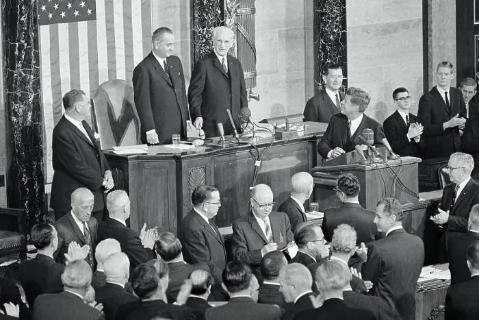 Framed Print : John Kennedy Receiving Applause Framed Print : John Kennedy Receiving Applause