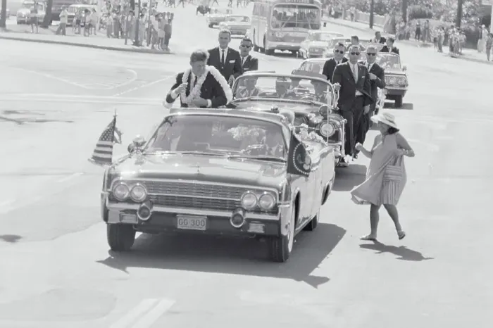 Framed Print : John Kennedy Riding Through Honolulu Framed Print : John Kennedy Riding Through Honolulu