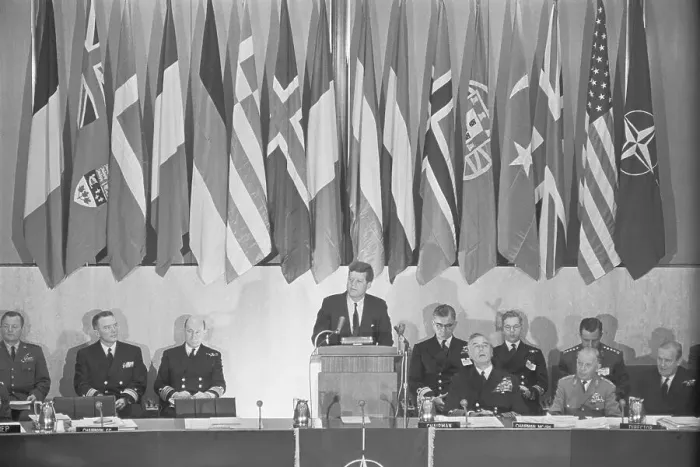 Framed Print : John Kennedy Speaking to Chiefs Framed Print : John Kennedy Speaking to Chiefs