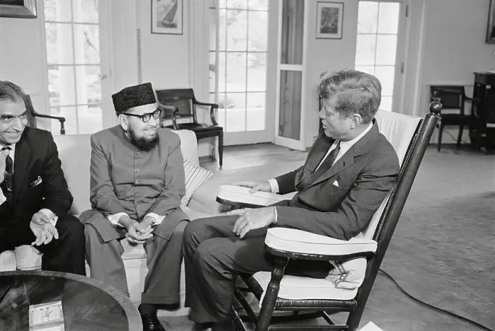 Framed Print : John Kennedy and Tamizuddin Khan Framed Print : John Kennedy and Tamizuddin Khan