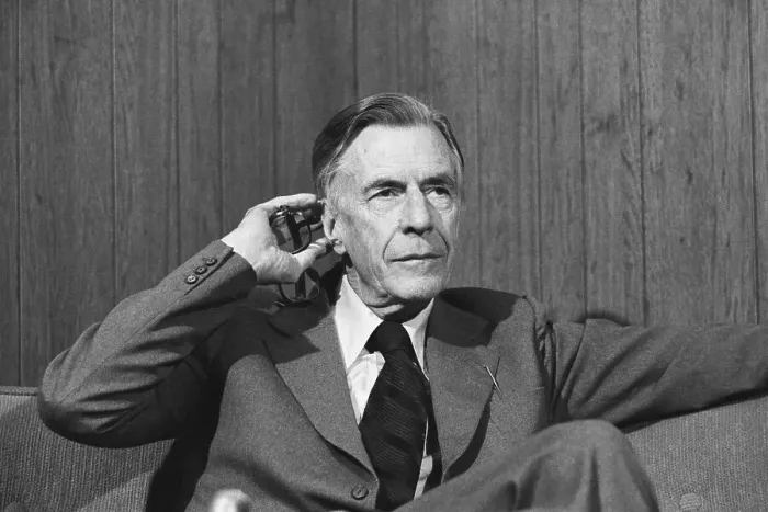 Framed Print : John Kenneth Galbraith Seated Framed Print : John Kenneth Galbraith Seated