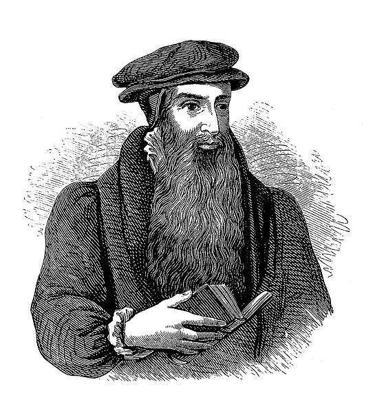 John Knox. Illustration of a John Knox